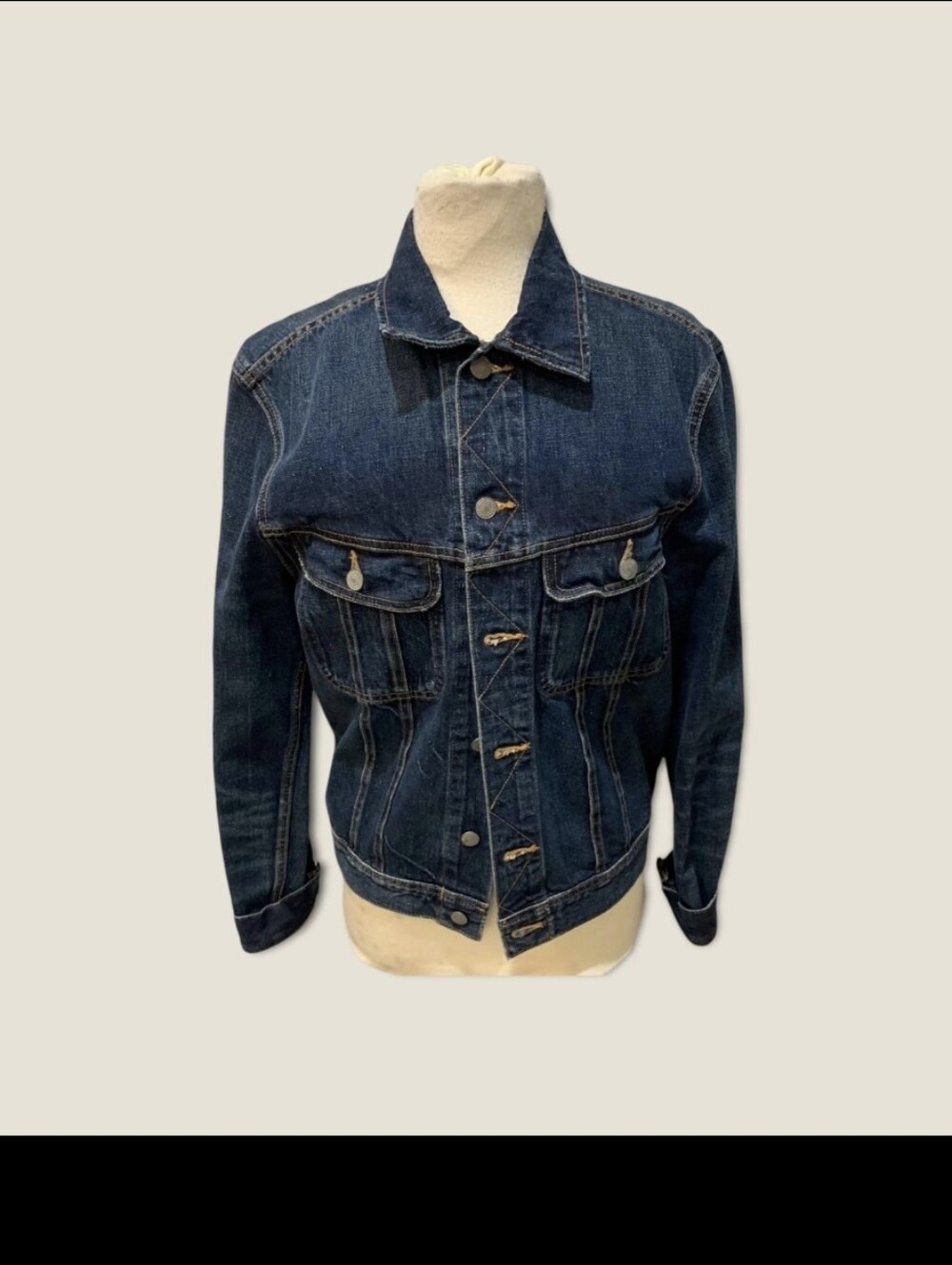 POLO Ralph Lauren AUTHENTIC DUNGAREE DENIM TRUCKER BLUE JEAN JACKET